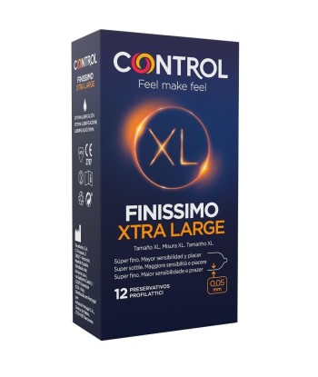 CONTROL - FINISSIMO XL PRESERVATIVOS 12 UNIDADES