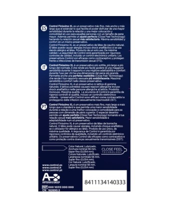 CONTROL - FINISSIMO XL PRESERVATIVOS 12 UNIDADES