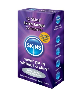 SKINS - PRESERVATIVO XXL 12 UDS