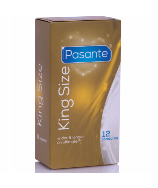 PASANTE - PRESERVATIVOS KING MS LARGOS Y ANCHOS 12 UNIDADES