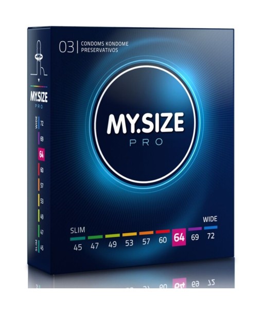 MY SIZE - PRO PRESERVATIVOS 64 MM 3 UNIDADES