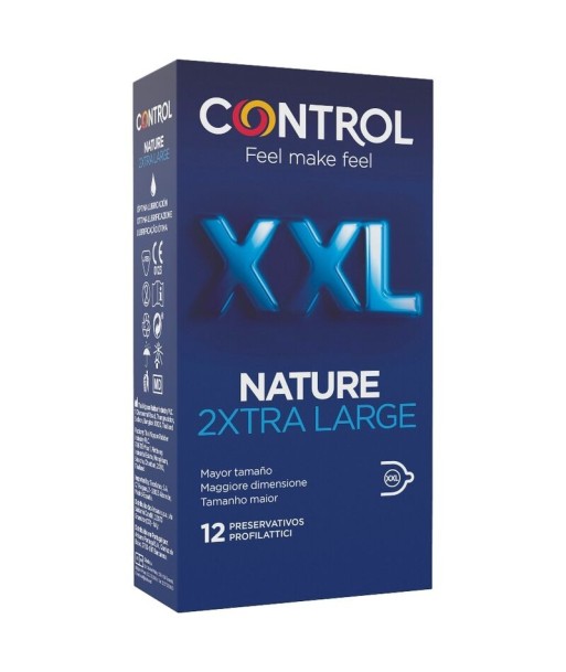 CONTROL - NATURE 2XTRA LARGE PRESERVATIVOS XXL - 12 UNDS