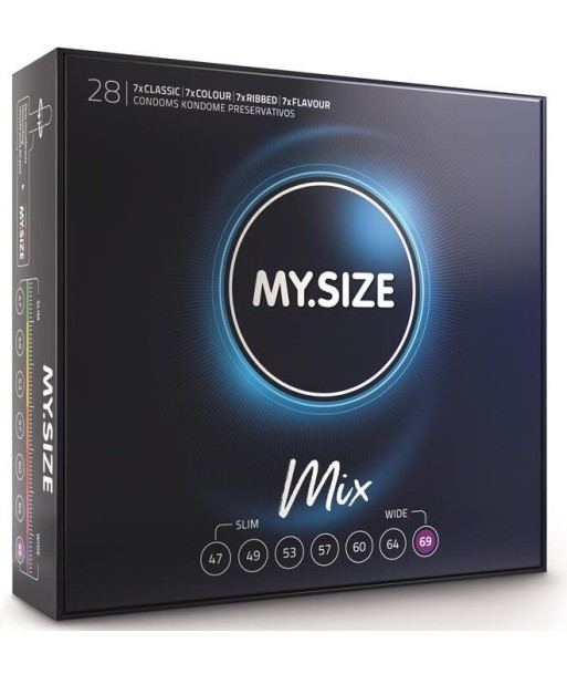 MY SIZE - MIX PRESERVATIVOS 69 MM 28 UNIDADES