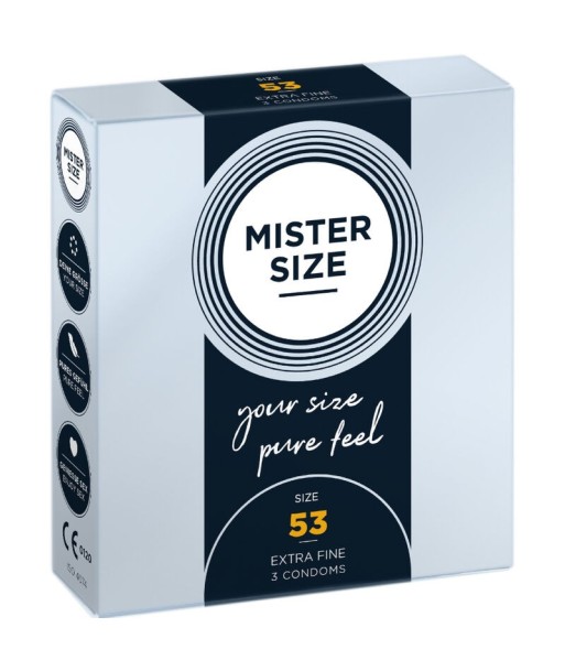 MISTER SIZE - PRESERVATIVOS TALLA M 53 MM (3 UNIDADES) MISTER SIZE - PRESERVATIVOS TALLA M 53 MM (3 UNIDADES)