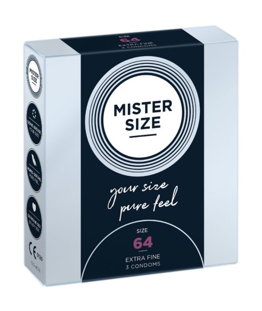 MISTER SIZE - PRESERVATIVOS TALLA XXL 64 MM (3 UNIDADES)