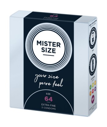 MISTER SIZE - PRESERVATIVOS TALLA XXL 64 MM (3 UNIDADES)