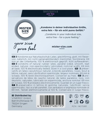 MISTER SIZE - PRESERVATIVOS TALLA XXXL 69 MM (3 UNIDADES)