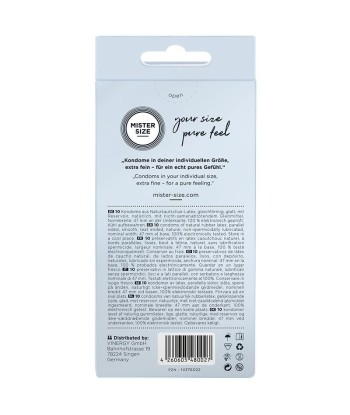 MISTER SIZE - PRESERVATIVOS TALLA XS 47 MM (10 UNIDADES)