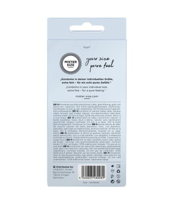 MISTER SIZE - PRESERVATIVOS TALLA M 53 MM (10 UNIDADES)