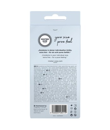 MISTER SIZE - PRESERVATIVOS TALLA L 57 MM (10 UNIDADES)