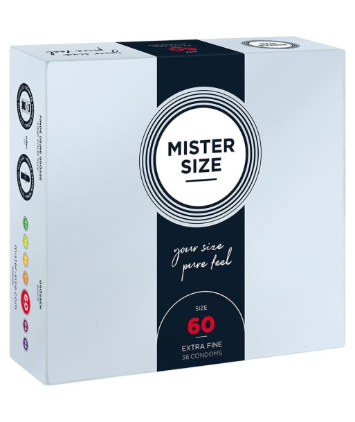MISTER SIZE - PRESERVATIVOS TALLA XL 60 MM (36 UNIDADES) MISTER SIZE - PRESERVATIVOS TALLA XL 60 MM (36 UNIDADES)