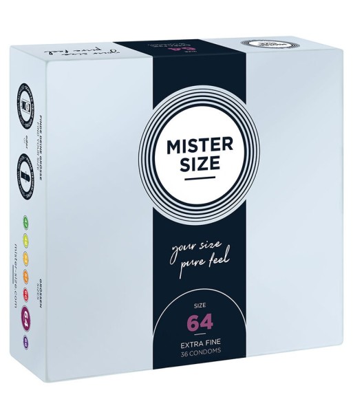 MISTER SIZE - PRESERVATIVOS TALLA XXL 64 MM (36 UNIDADES)