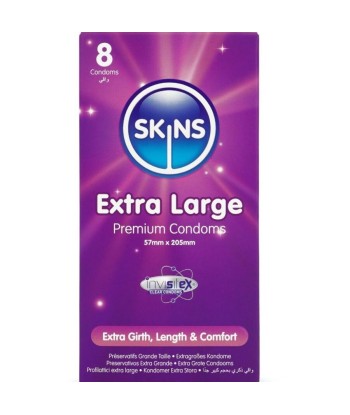 SKINS - TAMAÑO XL PRESERVATIVOS PREMIUM PACK 8