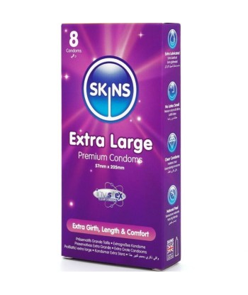 SKINS - TAMAÑO XL PRESERVATIVOS PREMIUM PACK 8