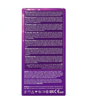 SKINS - TAMAÑO XL PRESERVATIVOS PREMIUM PACK 8