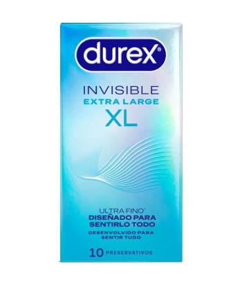 DUREX - PRESERVATIVOS INVISIBLE XL 10 UNIDADES