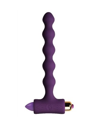 ROCKS-OFF - PLUG ANAL CON VIBRACIÓN Y ONDULACIONES PETITE SENSATIONS PEARLS