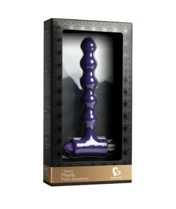 ROCKS-OFF - PLUG ANAL CON VIBRACIÓN Y ONDULACIONES PETITE SENSATIONS PEARLS