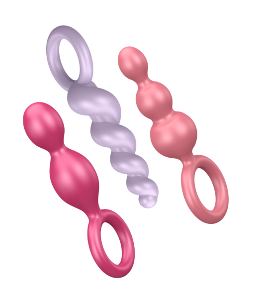 SATISFYER - ANAL PLUGS SET 3 PCS TRICOLOR SATISFYER - ANAL PLUGS SET 3 PCS TRICOLOR