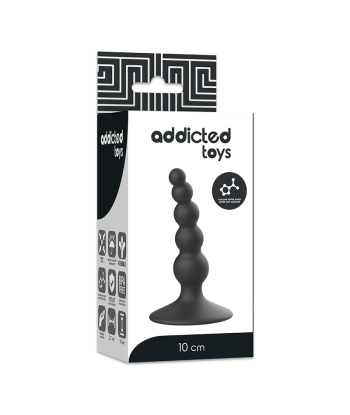 ADDICTED TOYS - ANAL SEXUAL PLUG 10 CM NEGRO