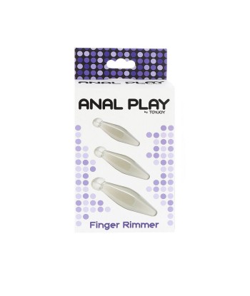 TOYJOY - ANAL PLAY RIMMER DE DEDO 3 PIEZAS TRANSPARENTE