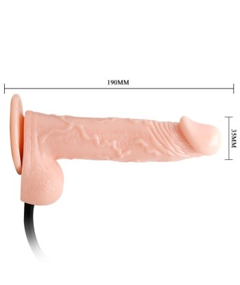 BAILE - INFLATABLE DILDO HINCHABLE REALÍSTICO CON VENTOSA 15 CM