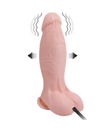 BAILE - DILDO REALÍSTICO VIBRADOR E INFLABLE 18.8 CM