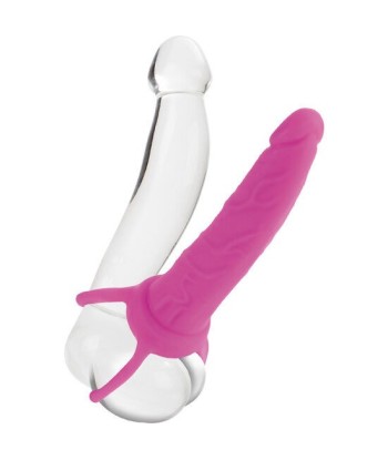 CALEXOTICS - DUAL PENETRATOR DILDO CON ARNÉS ROSA