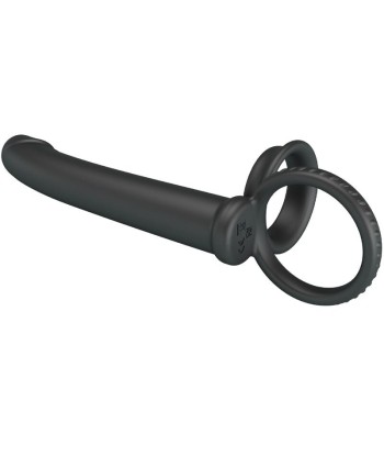 PRETTY LOVE - MOSES ANILLO DOBLE PENE PARA DONLE PENETACIÓN NEGRO