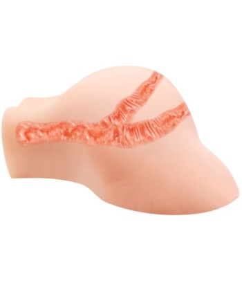 CRAZY BULL - VAGINA Y ANO CON MALLA REALISTA CON VIBRACIÓN