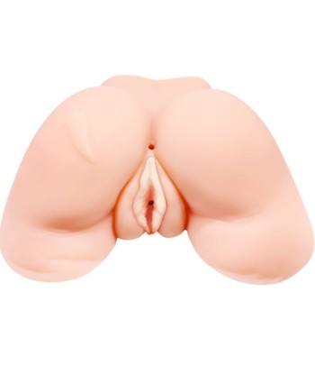 CRAZY BULL - VAGINA Y ANO CON MALLA REALISTA CON VIBRACIÓN