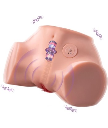 XISE - FENNIE SHAKING MASTURBADOR VAGINA Y ANO REALÍSTICO MULTIPOSICIÓN CON VIBRACIÓN