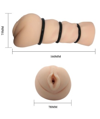 CRAZY BULL - VAGINA MASTURBADOR CON ANILLOS