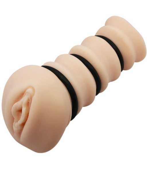 CRAZY BULL - MASTURBADOR CON ANILLOS MODELO VAGINA 2