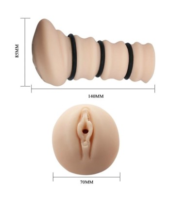 CRAZY BULL - MASTURBADOR CON ANILLOS MODELO VAGINA 2