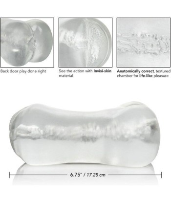 CALEXOTICS - STROKE IT MASTURBADOR VAGINA-ANO TRASLÚCIDO