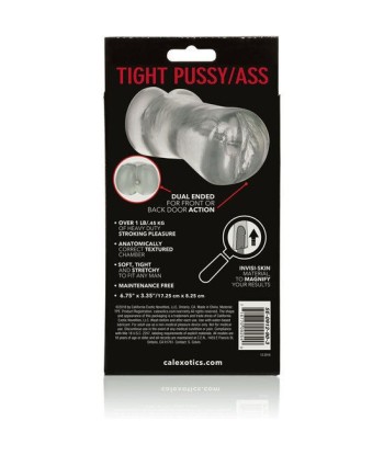CALEXOTICS - STROKE IT MASTURBADOR VAGINA-ANO TRASLÚCIDO