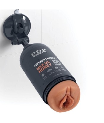 PDX PLUS - MASTURBADOR STROKER DISEÑO DISCRETO DE BOTE CHAMPU MILK ME HONEY CARAMELO