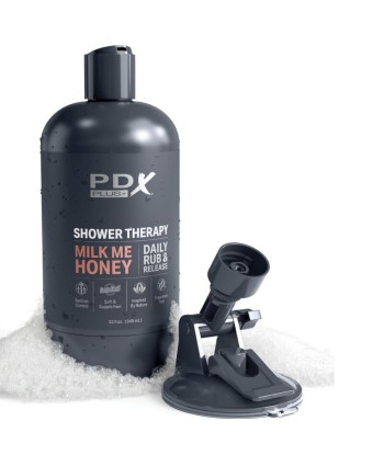 PDX PLUS - MASTURBADOR STROKER DISEÑO DISCRETO DE BOTE CHAMPU MILK ME HONEY CARAMELO