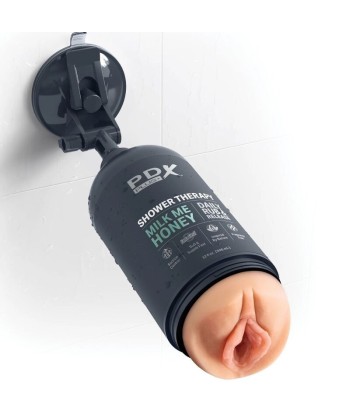 PDX PLUS - MASTURBADOR STROKER DISEÑO DISCRETO DE BOTE CHAMPU MILK ME HONEY