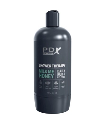 PDX PLUS - MASTURBADOR STROKER DISEÑO DISCRETO DE BOTE CHAMPU MILK ME HONEY