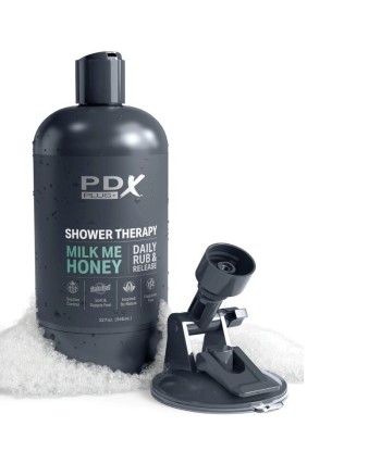 PDX PLUS - MASTURBADOR STROKER DISEÑO DISCRETO DE BOTE CHAMPU MILK ME HONEY