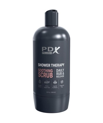 PDX PLUS - MASTURBADOR STROKER DISEÑO DISCRETO DE BOTE CHAMPU SOOTHING SCRUB CARAMELO