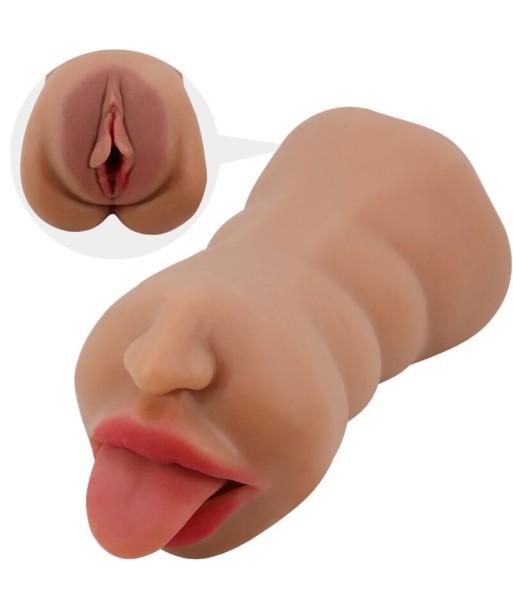 CRAZY BULL - SARAH MASTURBADOR DOBLE BOCA and VAGINA NATURAL