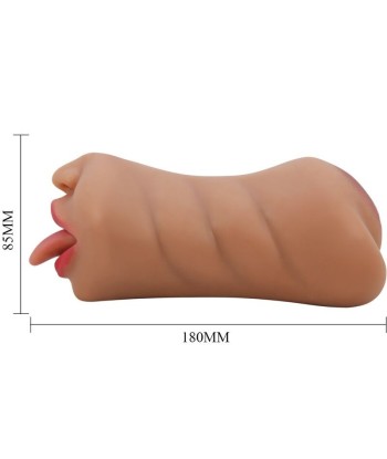 CRAZY BULL - SARAH MASTURBADOR DOBLE BOCA and VAGINA NATURAL