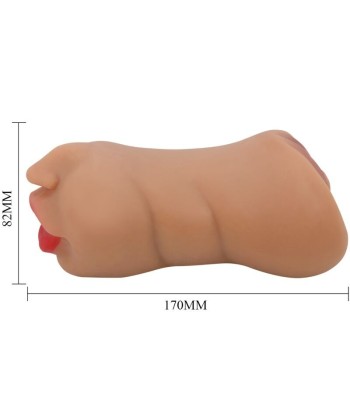 CRAZY BULL - ZOEY MASTURBADOR DOBLE BOCA and VAGINA NATURAL