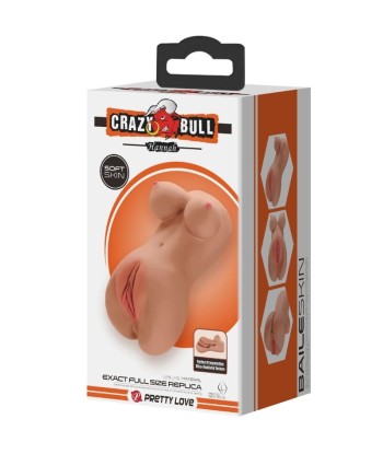 CRAZY BULL - HANNAH MASTURBADOR DOBLE VAGINA and ANO REALÍSTICO MULATO