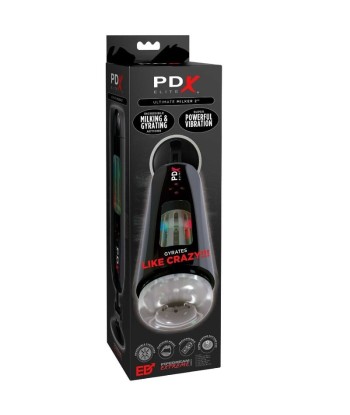 PDX ELITE - MASTURBADOR STROKER ULTIMATE MILKER 2 GIRATORIO Y VIBRADOR
