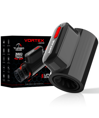 JAMYJOB - VORTEX MASTURBADOR TURBO CON EMPUJE Y ROTACIÓN 360 UP AND DOWN
