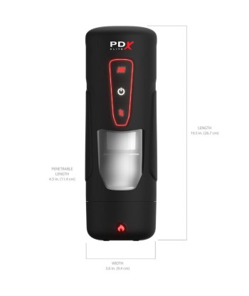 PDX ELITE - MILK ME HOTTER MASTURBADOR AUTOMÁTICO CON THRUSTING Y VIBRACIÓN EFECTO CALOR